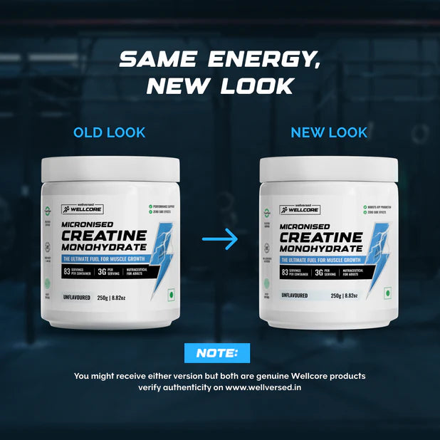 4. Wellcore - Micronised Creatine Monohydrate (250g, 83 Servings)