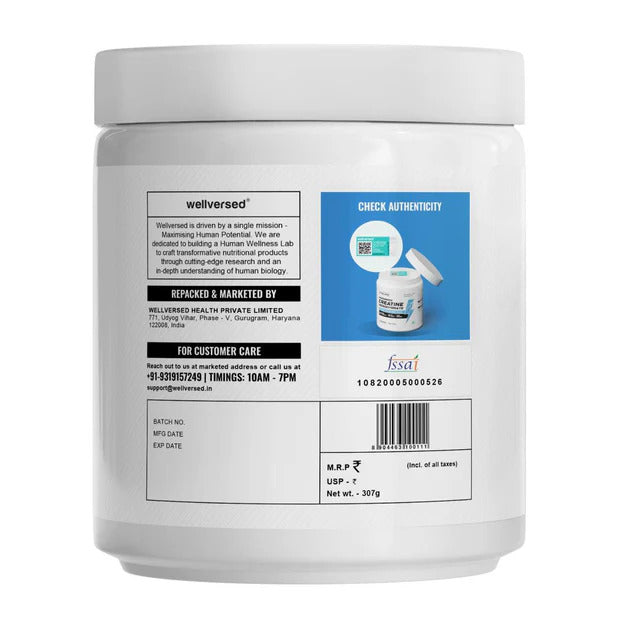 2. Wellcore - Pure Micronised Creatine Monohydrate (307g, 83 Servings) Fruit Fusion